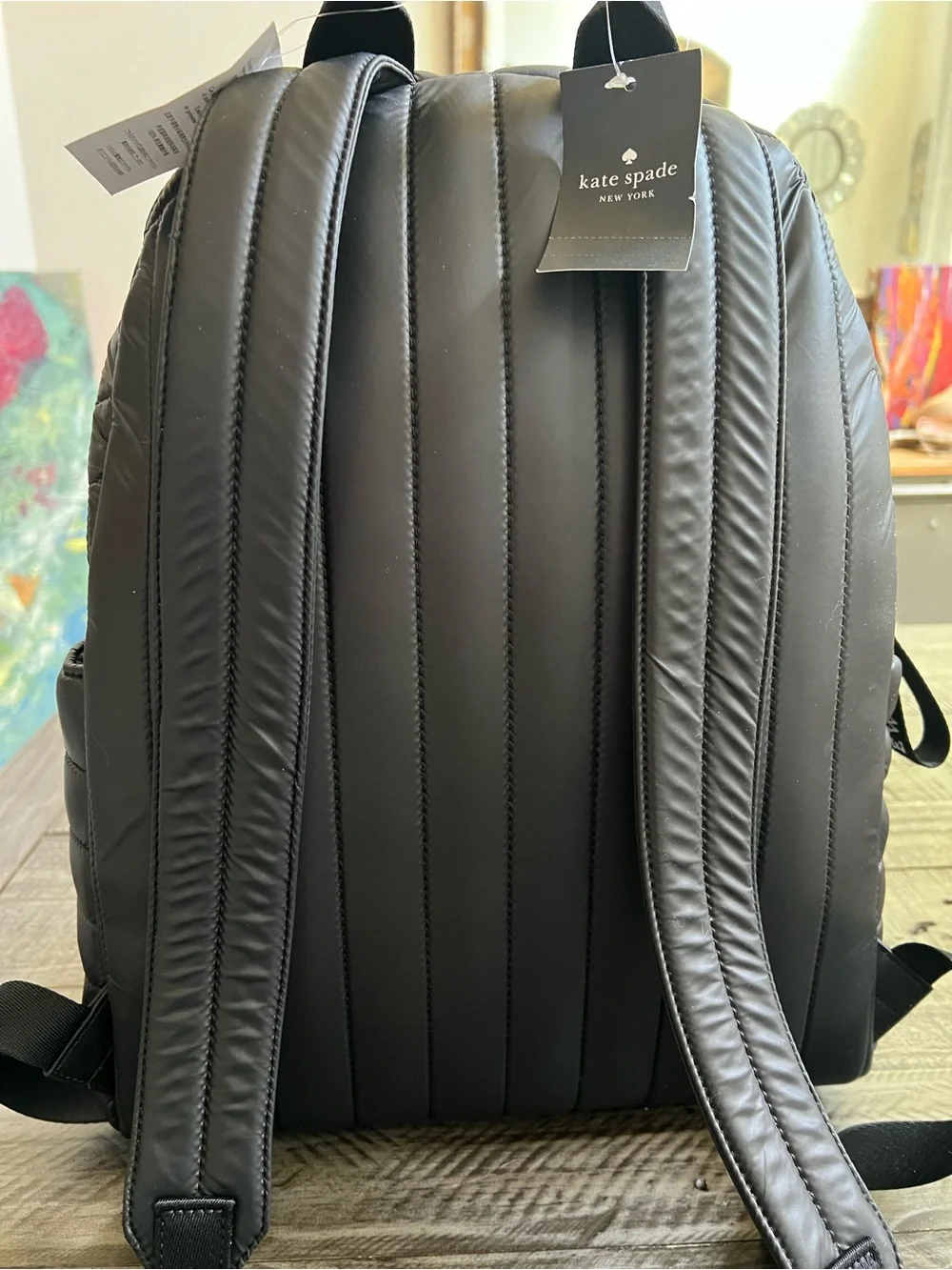 kate spade Black Quilted Camden Backpack